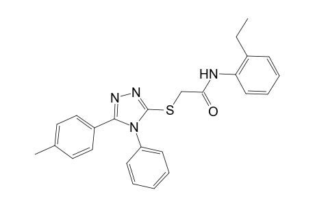 N-(2-ethylphenyl)-2-{[5-(4-methylphenyl)-4-phenyl-4H-1,2,4-triazol-3-yl]sulfanyl}acetamide