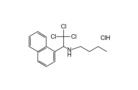 N-BUTYL-alpha-(TRICHLOROMETHYL)-1-NAPHTHALENEMETHYLAMINE, HYDROCHLORIDE