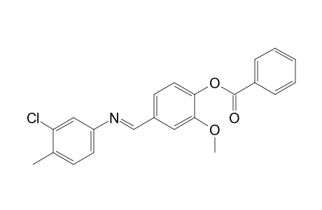 4-[N-(3-bromo-p-tolyl)formimidoyl]-2-methoxyphenol, benzoate