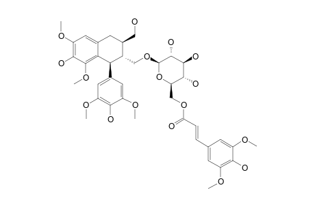 (+)-(7S,8R,8'R)-LYONIRESINOL-9-O-BETA-D-(6''-O-TRANS-SINAPOYL)-GLUCOPYRANOSIDE