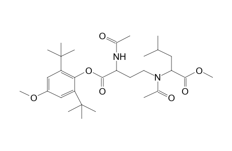 2-[[3-acetamido-4-(2,6-ditert-butyl-4-methoxy-phenoxy)-4-keto-butyl]-acetyl-amino]-4-methyl-valeric acid methyl ester