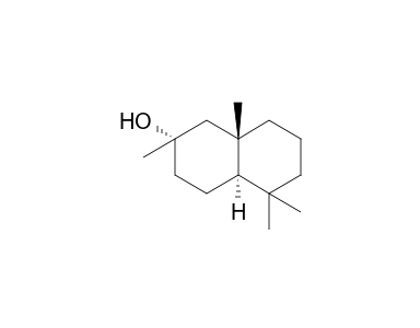 2,5,5,9beta-Tetramethyl-trans-2alphaa-decalol - Optional[MS (GC)] -  Spectrum - SpectraBase