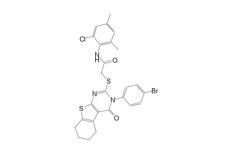 2-{[3-(4-bromophenyl)-4-oxo-3,4,5,6,7,8-hexahydro[1]benzothieno[2,3-d]pyrimidin-2-yl]sulfanyl}-N-(2-chloro-4,6-dimethylphenyl)acetamide