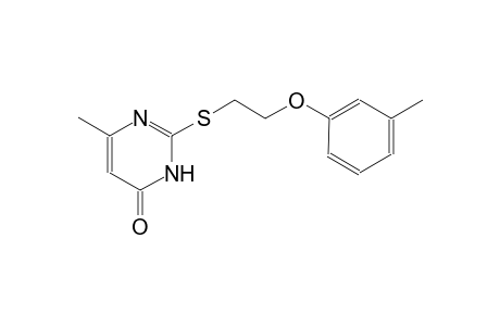 6-methyl-2-((2-(m-tolyloxy)ethyl)thio)pyrimidin-4(3H)-one