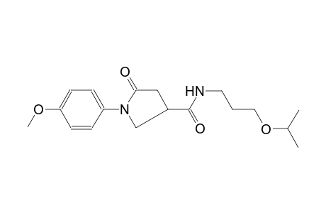 N-(3-isopropoxypropyl)-1-(4-methoxyphenyl)-5-oxo-3-pyrrolidinecarboxamide