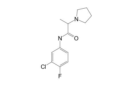 3'-chloro-4'-fluoro-alpha-methyl-1-pyrrolidineacetanilide