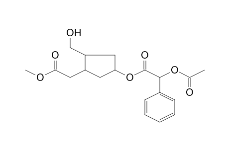 3-(Hydroxymethyl)-4-(2-methoxy-2-oxoethyl)cyclopentyl (acetyloxy)(phenyl)acetate