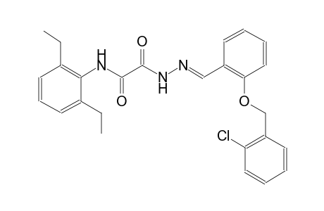 acetic acid, [(2,6-diethylphenyl)amino]oxo-, 2-[(E)-[2-[(2-chlorophenyl)methoxy]phenyl]methylidene]hydrazide