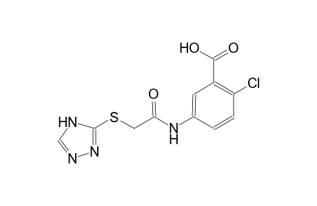 2-chloro-5-{[(4H-1,2,4-triazol-3-ylsulfanyl)acetyl]amino}benzoic acid