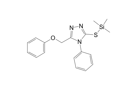 5-(Phenoxymethyl)-4-phenyl-4H-1,2,4-triazole-3-thiol, tms derivative