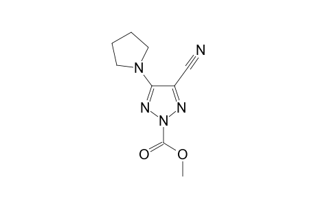 4-cyano-5-pyrrolidin-1-yl-triazole-2-carboxylic acid methyl ester