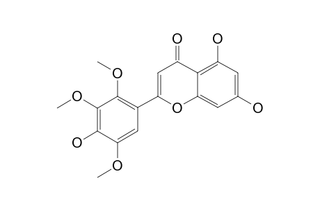 5,7,4'-TRIHYDROXY-2',3',5'-TRIMETHOXYFLAVONE