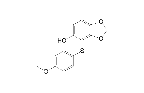 4-[(4'-Methoxyphenyl)thio]-5-hydroxy-1,3-benzodioxole