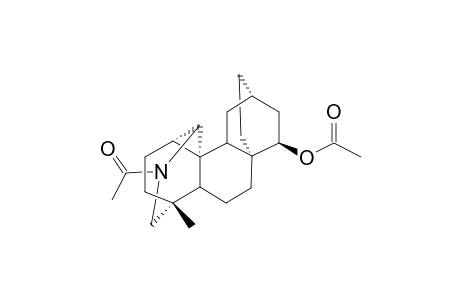 N-ACETYL-15-ACETOXY-1,20-CYCLO-17-NOR-4-METHYLATIDANE;MAJOR