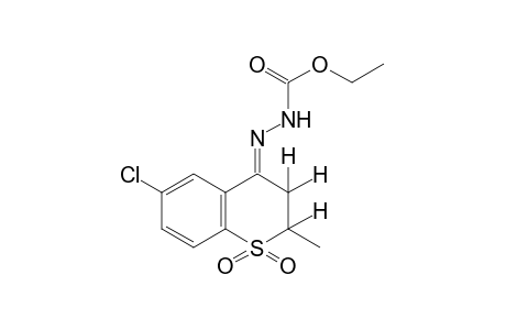 3-(6-chloro-2-methylthiochroman-4-ylidene)carbazic acid, ethyl ester, S,S-dioxide