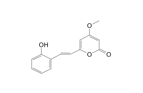 2H-Pyran-2-one, 6-[2-E-(2-hydroxyphenyl)ethenyl]-4-methoxy-