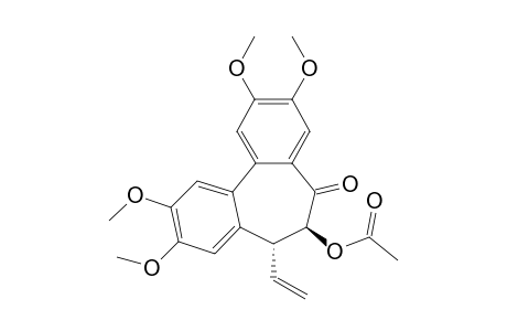 6.beta.-Acetoxy-6,7-dihydro-2,3,9,10-tetramethoxy-7.alpha.-vinyl-5H-dibenzo[a,c]cycloheptene-5-one