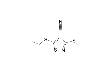 4-Isothiazolecarbonitrile, 5-(ethylthio)-3-(methylthio)-