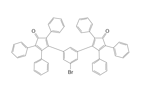 5-Bromo-1,3-bis(3-oxo-2,4,5-triphenylcyclopenta-1,4-dienyl)benzene