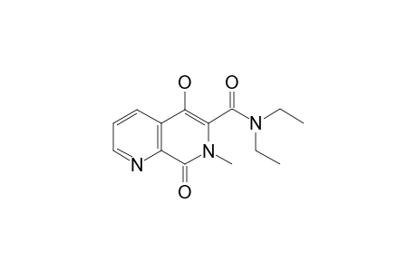 5-HYDROXY-7-METHYL-1,7-NAPHTHYRIDIN-8-(7H)-ONE-6-N,N-DIETHYL-CARBOXAMIDE