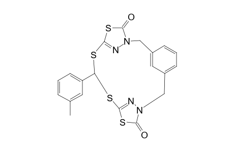 .alpha.,.alpha.'-Bis[(5-oxo-4-(p-1,3-dimethylphenylene)-1,3,4-thiadiazol-2-yl)thio]-m-xylene