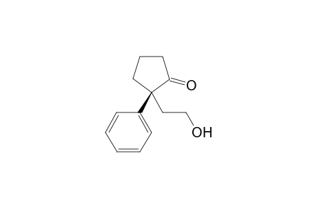 (S)-2-(2-hydroxyethyl)-2-phenylcyclopentan-1-one