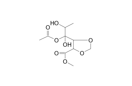 5-(1-Acetoxy-1,2-dihydroxypropyl)[1,3]dioxolane-4-carboxylic acid, methyl ester