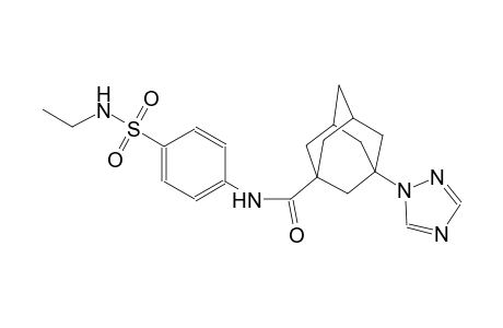 N-{4-[(ethylamino)sulfonyl]phenyl}-3-(1H-1,2,4-triazol-1-yl)-1-adamantanecarboxamide