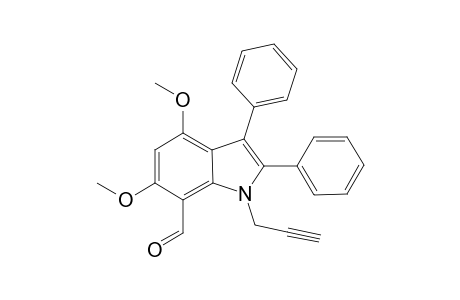 4,6-Dimethoxy-2,3-diphenyl-1-(prop-2'-ynyl)indole-7-carbaldehyde