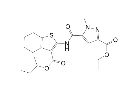 ethyl 5-({[3-(sec-butoxycarbonyl)-4,5,6,7-tetrahydro-1-benzothien-2-yl]amino}carbonyl)-1-methyl-1H-pyrazole-3-carboxylate