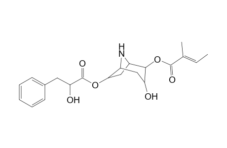 Benzenepropanoic acid, .alpha.-hydroxy-, 6-hydroxy-7-[(2-methyl-1-oxo-2-butenyl)oxy]-8-azabicyclo[3.2.1]oct-3- yl ester