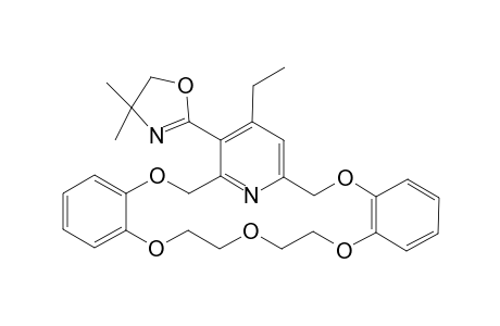 12H-7,11-Nitrilo-6H-dibenzo[b,k][1,4,7,10,13]pentaoxacycloeicosin, 8-(4,5-dihydro-4,4-dimethyl-2-oxazolyl)-9-ethyl-19,20,22,23-tetrahydro-