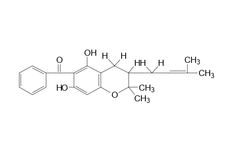 3,4-dihydro-5,7-dihydroxy-2,2-dimethyl-3-(3-methyl-2-butenyl)-2H-1-benzopyran-6-yl phenyl ketone