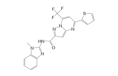 N-(1-methyl-1H-benzimidazol-2-yl)-5-(2-thienyl)-7-(trifluoromethyl)pyrazolo[1,5-a]pyrimidine-2-carboxamide