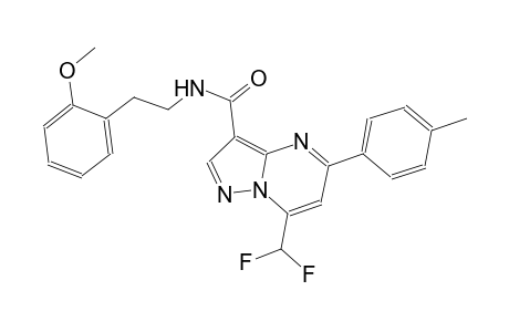 7-(difluoromethyl)-N-[2-(2-methoxyphenyl)ethyl]-5-(4-methylphenyl)pyrazolo[1,5-a]pyrimidine-3-carboxamide