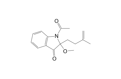 1-Acetyl-2-(3-methylbut-3-enyl)-2-methoxy-1,2-dihydroindol-3-one