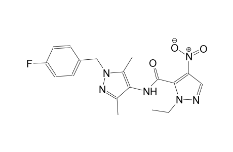 1-ethyl-N-[1-(4-fluorobenzyl)-3,5-dimethyl-1H-pyrazol-4-yl]-4-nitro-1H-pyrazole-5-carboxamide