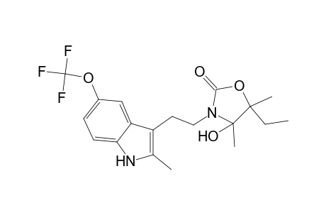 5-Ethyl-4-hydroxy-4,5-dimethyl-3-[2-(2-methyl-5-trifluoromethoxy-1H-indol-3-yl)-ethyl]-oxazolidin-2-one