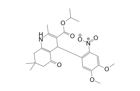 isopropyl 4-(4,5-dimethoxy-2-nitrophenyl)-2,7,7-trimethyl-5-oxo-1,4,5,6,7,8-hexahydro-3-quinolinecarboxylate