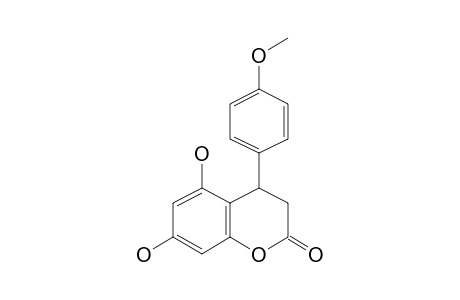 3,4-Dihydro-5,7-dihydroxy-4-(4-methoxyphenyl)coumarin