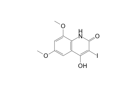 4-HYDROXY-3-IOD-6,8-DIMETHOXY-CHINOLIN-2(1H)-ONE