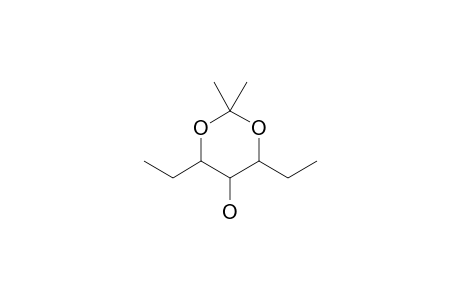 4,6-Diethyl-2,2-dimethyl-1,3-dioxan-5-ol