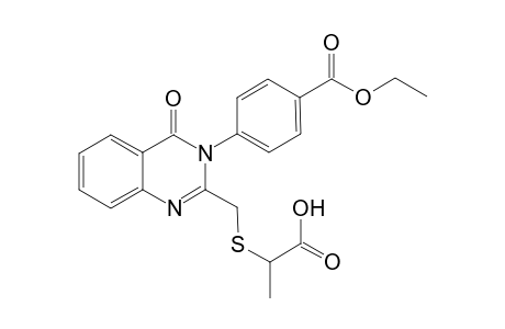 3-[4'-(Ethoxycarbonyl)phenyl]-2-[(1"-hydroxycarbonyl)ethylthiomethyl]-4(3H)-quinazolin-4-one