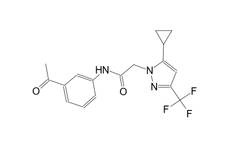 N-(3-acetylphenyl)-2-[5-cyclopropyl-3-(trifluoromethyl)-1H-pyrazol-1-yl]acetamide