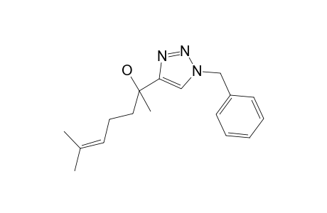 2-(1-benzyl-1H-1,2,3-triazole-4-yl)-6-methylhept-5-en-2-ol