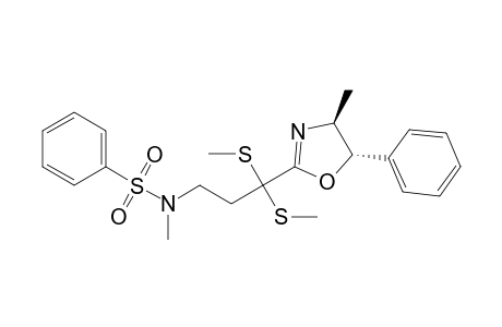 (4S,5S)-2-[1,1-Bis(methylthio)-3-(N-benzenesulfonyl-N-methylamino)propyl]-4-methyl-5-phenyl-1,3-oxazoline