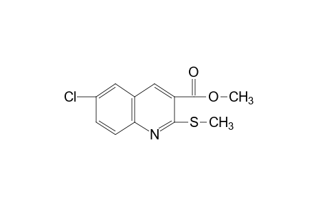 6-chloro-2-(methylthio)-3-quinolinecarboxylic acid, methyl ester