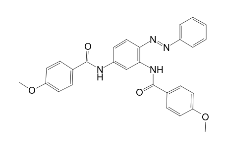 4-methoxy-N-{5-[(4-methoxybenzoyl)amino]-2-[(E)-phenyldiazenyl]phenyl}benzamide