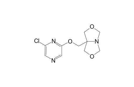 2-Chloro-6-[(3,7-dioxa-r-1-azabicyclo[3.3.0]oct-c-5-yl)methoxy]pyrazine
