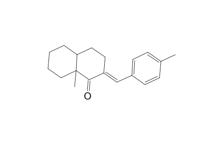 1(2H)-Naphthalenone, octahydro-8a.beta.-methyl-2-(p-methylbenzylidene)-